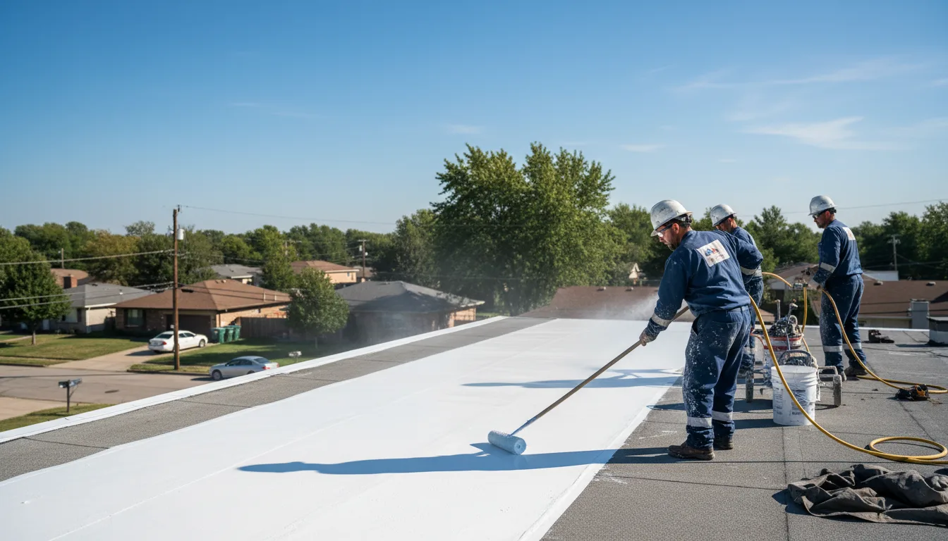 Commercial roof coating in Toccopola, MS near me